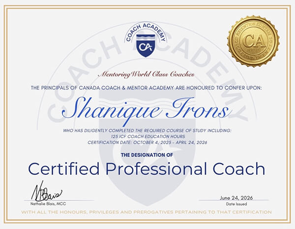 Certified Professional Coach